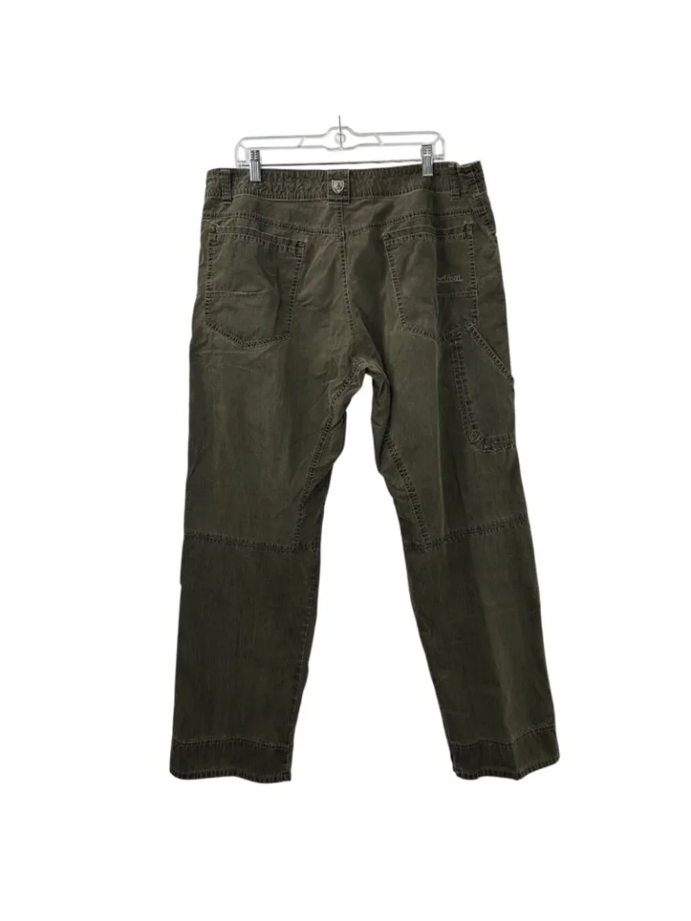 Kuhl Revolvr Pants Mens Size 38x32 Olive Green Vintage Patina Dye Outdoor Hiking - Picture 11 of 16
